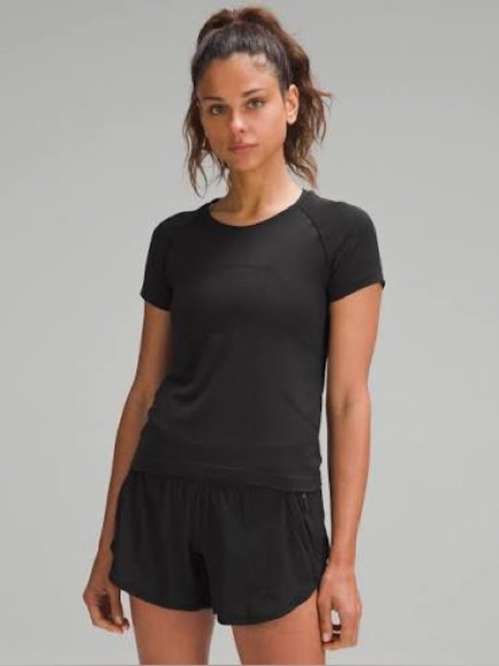 Lululemon Swiftly Tech Short-Sleeve Athletic Tee in Black Women’s Size 14